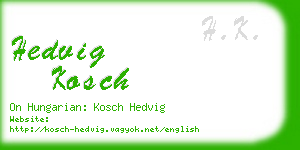 hedvig kosch business card
